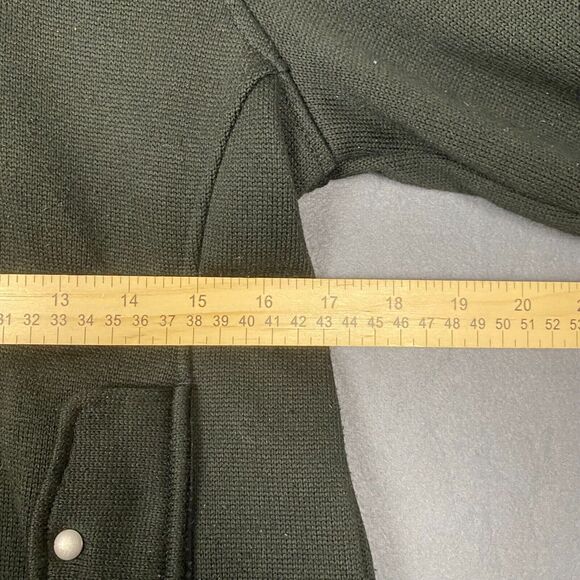 Eddie Bauer Jacket Womens Medium Green Fleece Lined Full Zip Hooded Outdoor Cozy - Picture 9 of 13